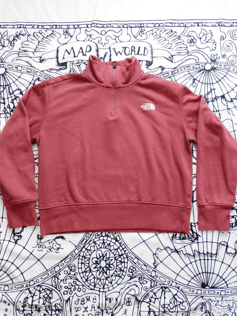North Face Women's Evolution Quarter Zip Pullover Sweatshirt, Size M